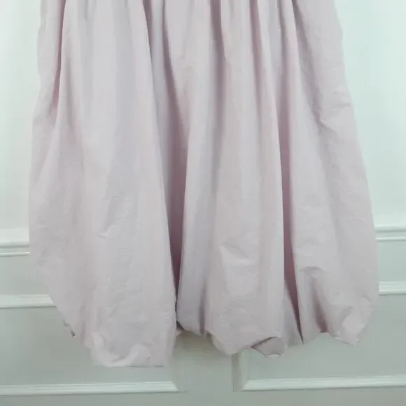 Sea New York Emmet Midi Dress XL Pastel Purple Cotton Bubble Hem Cottagecore - Picture 4 of 7